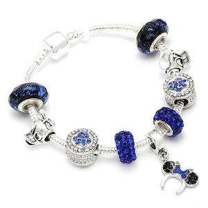 Fashion Mickey Minnie Charm Bracelet For Women