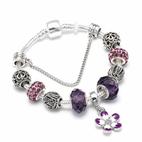 Fashion Silver Color Charm Bracelet For Women