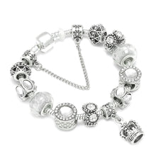 Load image into Gallery viewer, Queen Jewelry Silver Charms Bracelet &amp; Bangles For Women