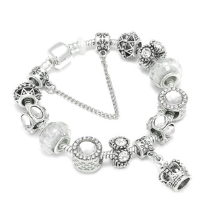Queen Jewelry Silver Charms Bracelet & Bangles For Women