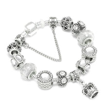 Load image into Gallery viewer, Queen Jewelry Silver Charms Bracelet &amp; Bangles For Women