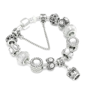 Queen Jewelry Silver Charms Bracelet & Bangles For Women