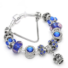 Load image into Gallery viewer, Queen Jewelry Silver Charms Bracelet &amp; Bangles For Women