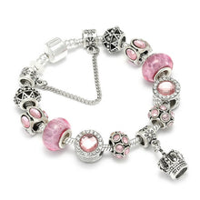 Load image into Gallery viewer, Queen Jewelry Silver Charms Bracelet &amp; Bangles For Women