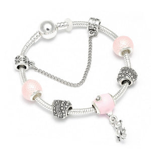 Queen Jewelry Silver Charms Bracelet & Bangles For Women