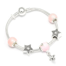 Load image into Gallery viewer, Queen Jewelry Silver Charms Bracelet &amp; Bangles For Women