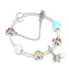 Load image into Gallery viewer, Queen Jewelry Silver Charms Bracelet &amp; Bangles For Women