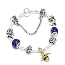 Load image into Gallery viewer, Queen Jewelry Silver Charms Bracelet &amp; Bangles For Women