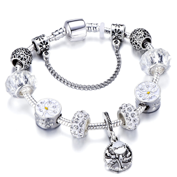 Silver Charm Bracelet For Women