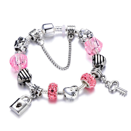 Romantic Love DIY Charm Bracelet For Women