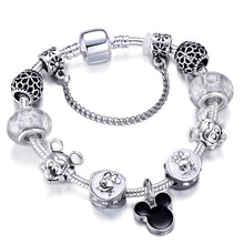 Load image into Gallery viewer, Silver Color Mickey Series Charm Bracelet For Women