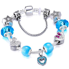 Load image into Gallery viewer, Silver Color Mickey Series Charm Bracelet For Women