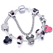 Load image into Gallery viewer, Silver Color Mickey Series Charm Bracelet For Women