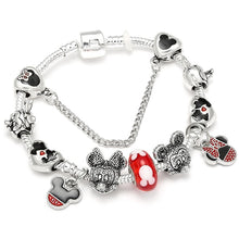 Load image into Gallery viewer, Silver Color Mickey Series Charm Bracelet For Women