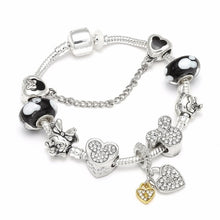 Load image into Gallery viewer, Silver Color Mickey Series Charm Bracelet For Women