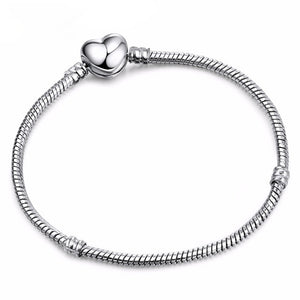 Silver Color Mickey Series Charm Bracelet For Women